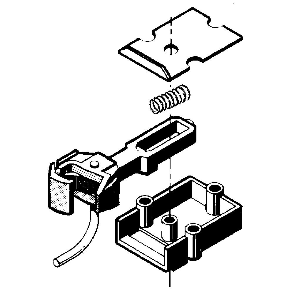 KADEE #830 G Scale, Straight Centerset Shank Couplers with Body Mount Gearboxes - Black