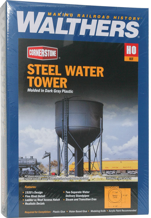 Walthers Cornerstone 933-3043 HO Scale Steel Water Tank KIT