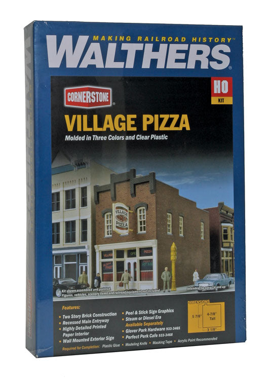 Walthers Cornerstone 933-3469 HO Scale Village Pizza KIT