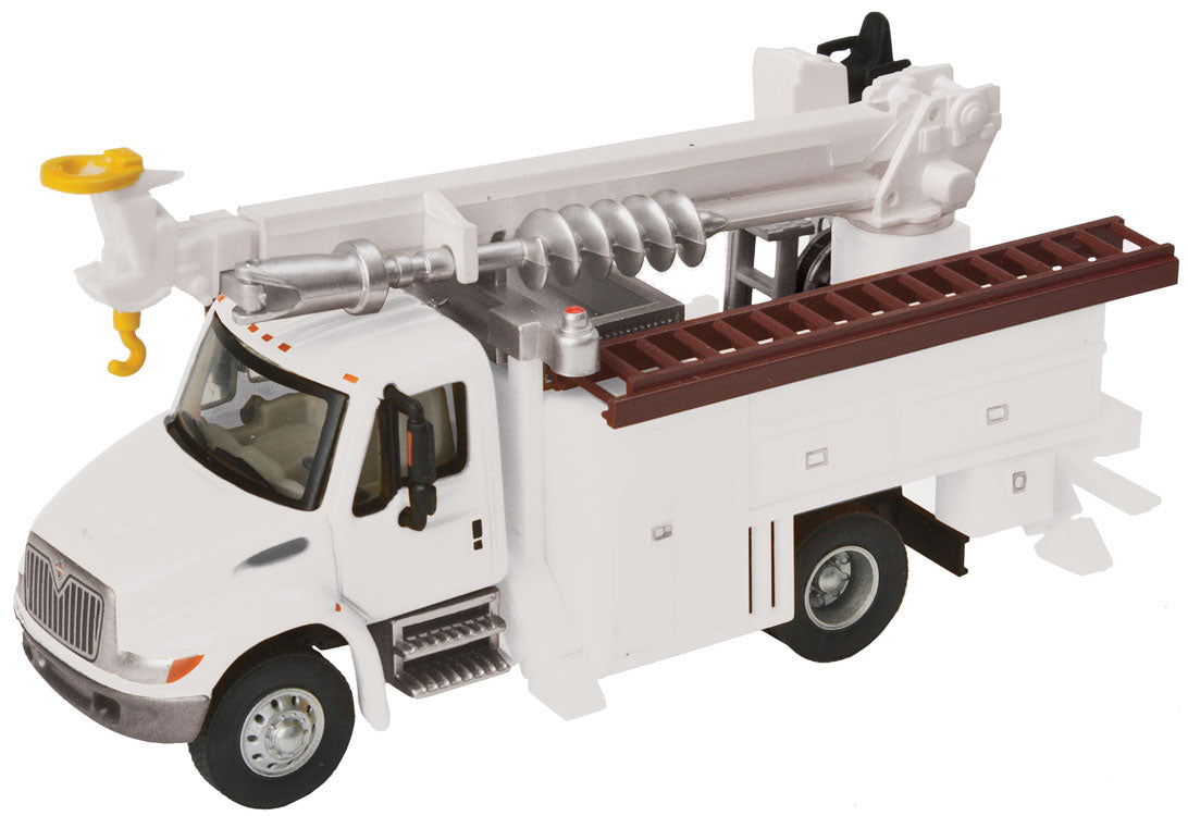 Walthers SceneMaster 949-11733 HO Scale International 4300 Utility Truck w/ Drill, Assembled