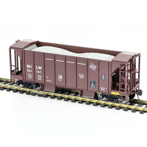 Bowser 43674 HO Scale 70 Ton Ballast Car with Side Chutes Milwaukee Road MILW #341739