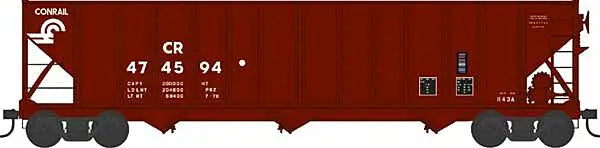 Bowser 43195 HO Scale 100 Ton 4 Bay Hopper Conrail CR #474594