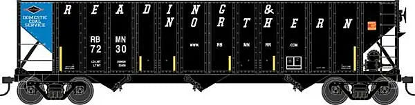 Bowser 43228 HO Scale 100 Ton 4 Bay Hopper Reading & Northern RBMN #7247 Blue Panel