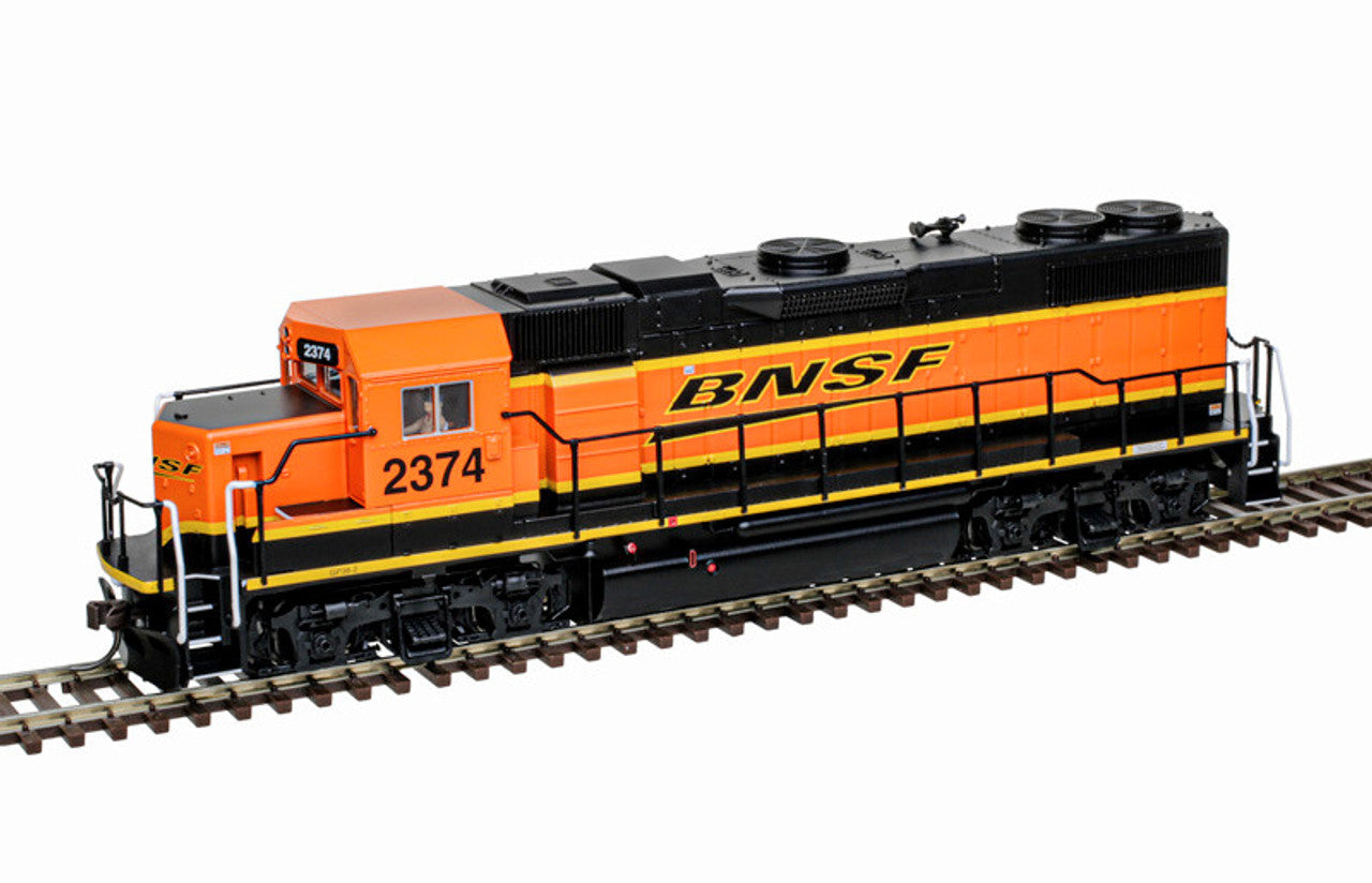 Atlas Trainman 10004571 HO Scale GP38-2 Diesel Locomotive BNSF #2323 Gold ESU LokSound