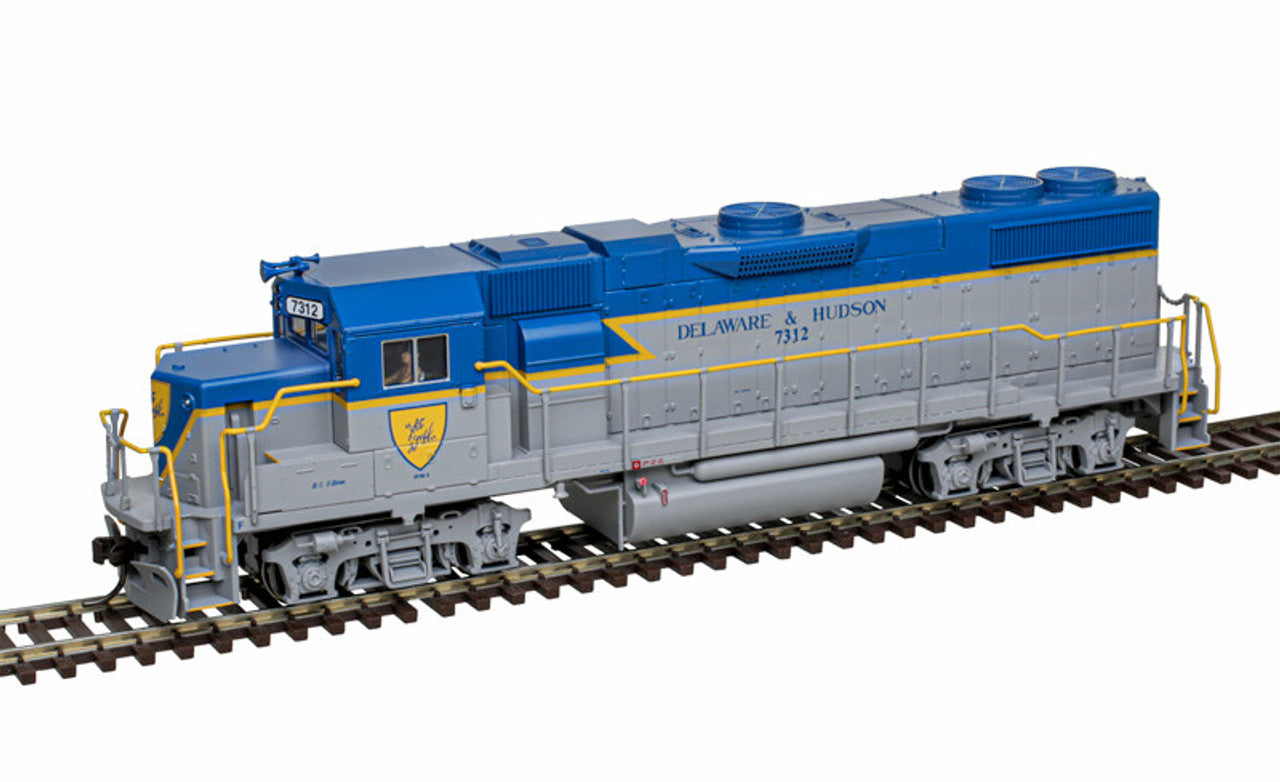 Atlas Trainman 10004575 HO Scale GP38-2 Diesel Locomotive Delaware and Hudson #7312 Gold ESU