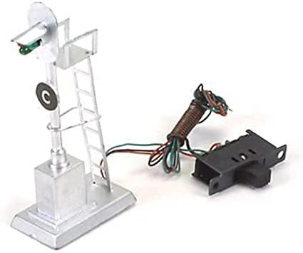 Model Power 1682 HO Scale Railroad Signal w/ 3 Way Prewired Switch