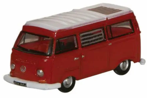 Oxford Diecast NVW004 N Scale 1970s Volkswagen Camper Van Senegal Red, White