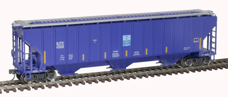 Atlas Trainman 20006639 HO Scale Thrall 4750 Covered Hopper David J. Joseph Transportation DJTX #475586 w/ Stripes