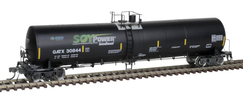 Atlas Master 20006896 HO Scale Trinity 25,500 Gal Tank Car Soy Power Bio Fuels GATX #30836