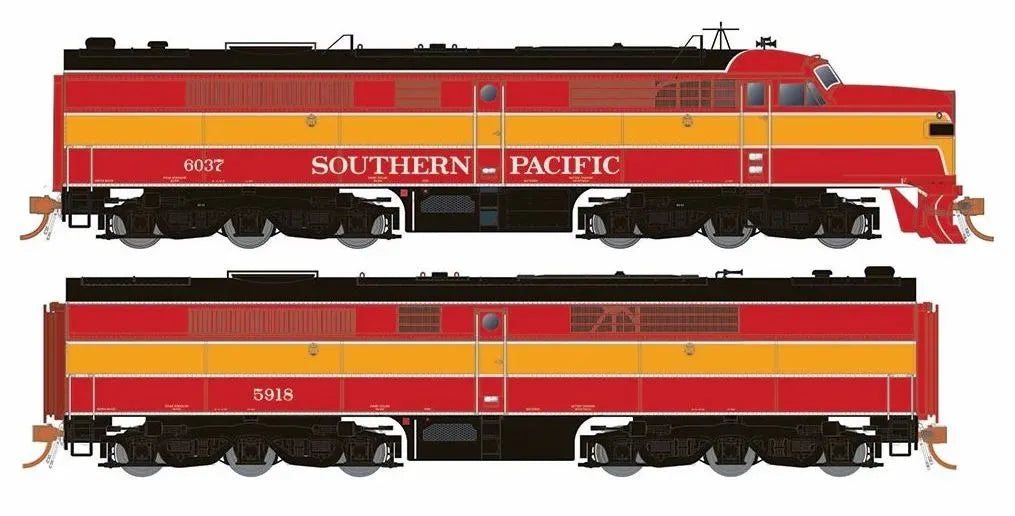Rapido 23034 HO Scale, Alco PA-2 and PB-2 Set, Daylight Scheme, Southern Pacific #6037 & 5918 (DC)