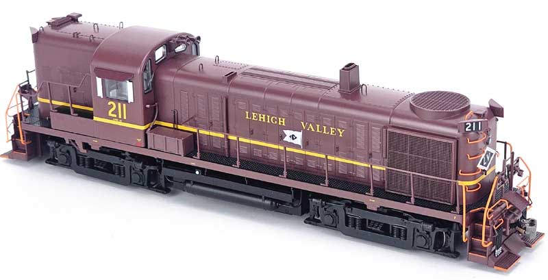 Bowser 25245 HO Scale Alco RS-3 Hammer Head Lehigh Valley #211 Tuscan DC