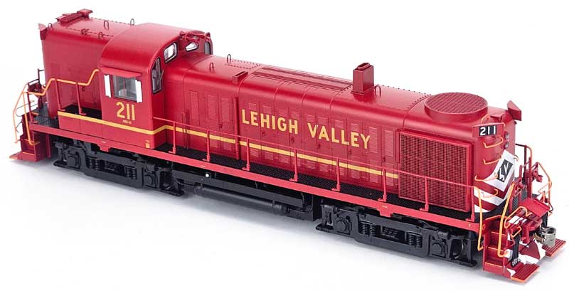 Bowser 25248 HO Scale Alco RS-3 Hammer Head Lehigh Valley #211 Late Red ESU LokSound 5