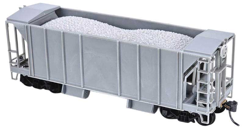 Bowser #3-1705 HO Scale 70-Ton 2 Bay Ballast Car Undecorated No Center Rib KIT
