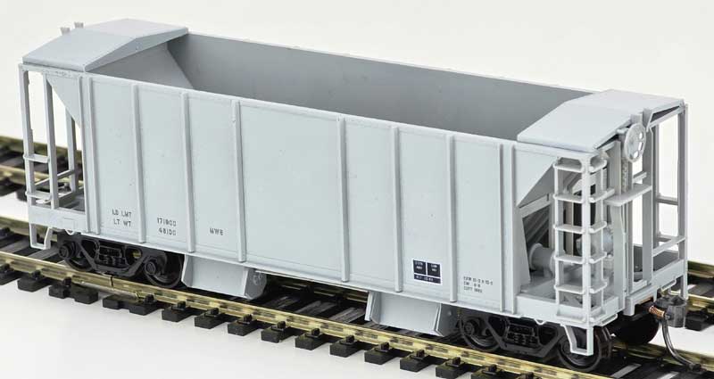 Bowser 3-1709 HO Scale 70-Ton 2 Bay Ballast Car Dim Data Only KIT No Center Rib