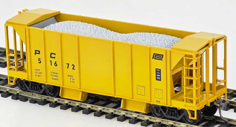 Bowser 3-17027 HO Scale 70-Ton 2 Bay Ballast Car Penn Central PC #51702 KIT