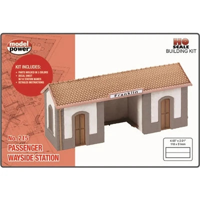 Model Power 215 HO Scale Passenger Wayside Station Building KIT