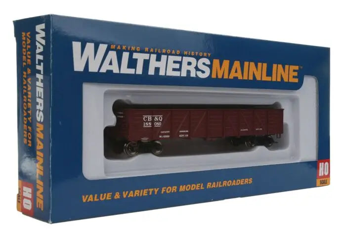 WalthersMainline 910-5665 HO Scale 40' 50-Ton Drop Bottom Gondola Burlington CB&Q #188080