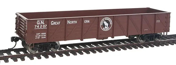 WalthersMainline 910-5667 HO Scale 40' 50-Ton Drop Bottom Gondola Great Northern GN #74207