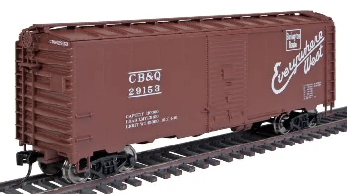 WalthersMainline 910-1657 HO Scale 40' AAR 1944 Box Car Burlington CB&Q #29153