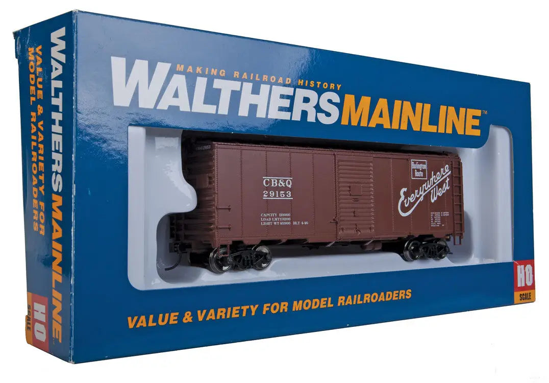 WalthersMainline 910-1657 HO Scale 40' AAR 1944 Box Car Burlington CB&Q #29153