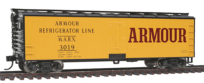 WalthersMainline 910-3609 HO Scale 40' Double Sheathed Reefer Armour MARX #3019