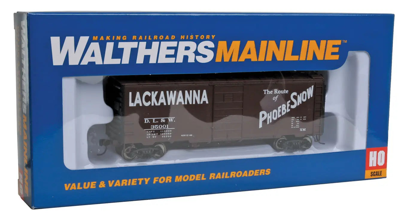 WalthersMainline 910-2367 HO Scale 40' PS-1 Box Car Lackawanna DL&W #35001