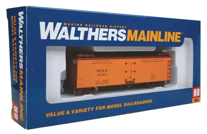 WalthersMainline 910-3653 HO Scale 40' Double Sheathed Reefer w/ Wood Ends Merchants Despatch MDT #3042