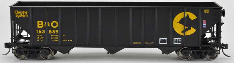 Bowser 43506 HO Scale 100 Ton Hopper Chessie System B&O #163800