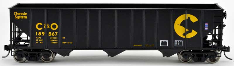 Bowser 43508 HO Scale 100 Ton Hopper Chessie System C&O #159640
