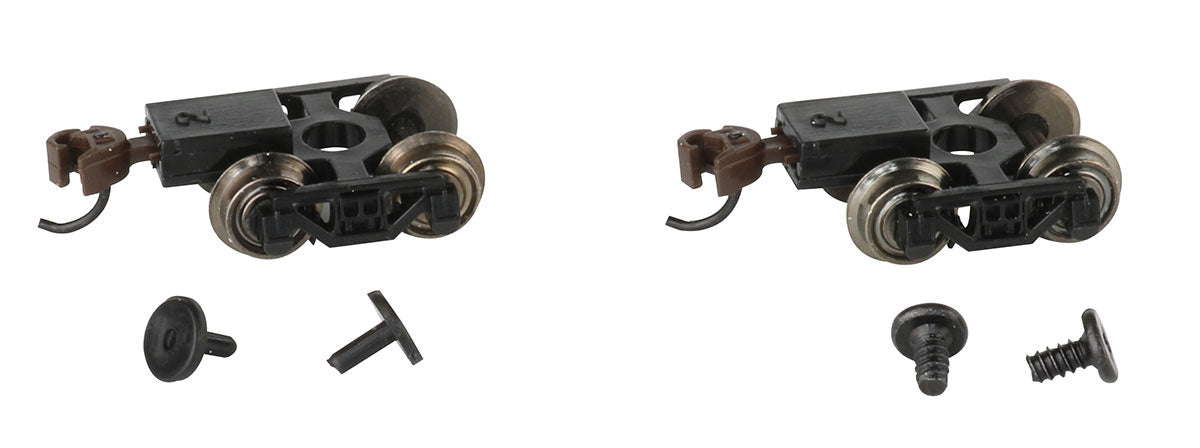 Bachmann 42536 N Scale, Friction Bearing Freight Trucks w/ Wheels, (1 Pair)