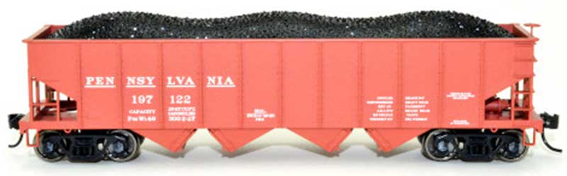 Bowser 43034 HO Scale, H21a 4 Bay Hopper, Pennsylvania PRR #197008