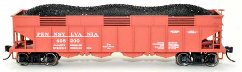 Bowser 43048 HO Scale, H22 4 Bay Hopper, Pennsylvania PRR #408321
