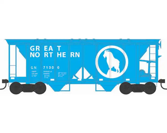 Bowser 43266 HO Scale, 70 Ton Covered Hopper, Great Northern #71306