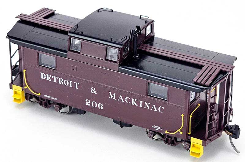 Bowser 43353 HO Scale N5 Caboose Detroit & Mackinac #206