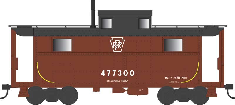 Bowser 43367 HO Scale N5 Caboose Pennsylvania #477300 Keystone Chesapeake