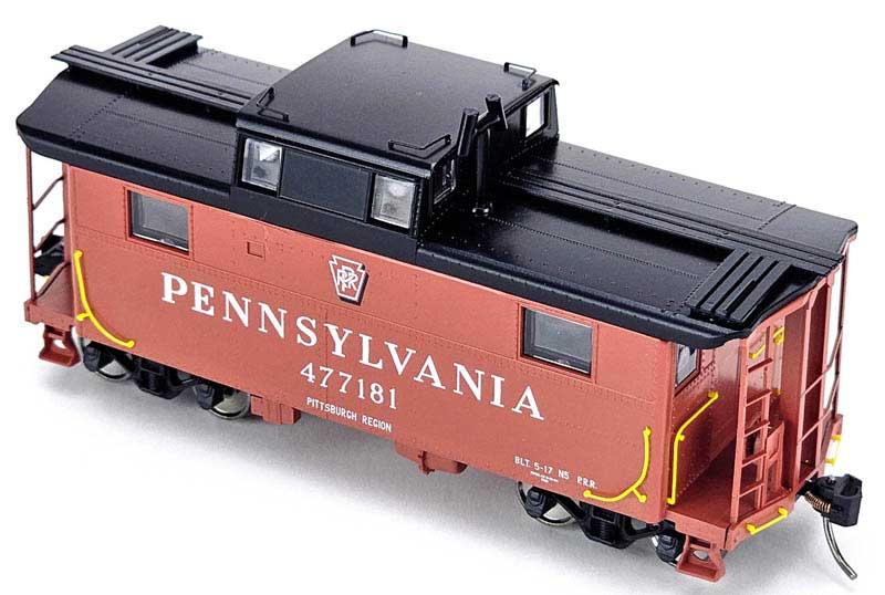 Bowser 43369 HO Scale N5 Caboose Pennsylvania #477181 Keystone Pittsburgh
