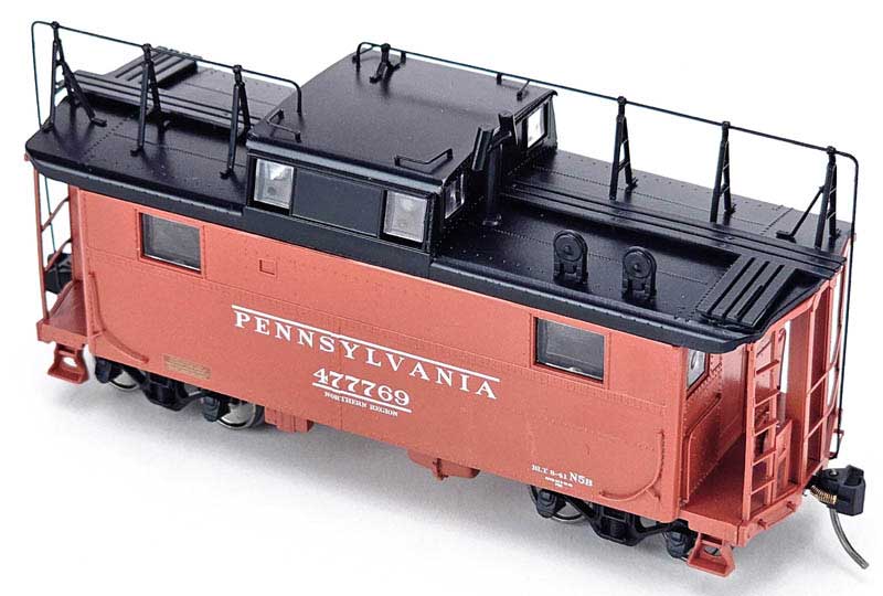 Bowser 43373 HO Scale N5b Caboose Pennsylvania #477769 North w/ TrainPhone
