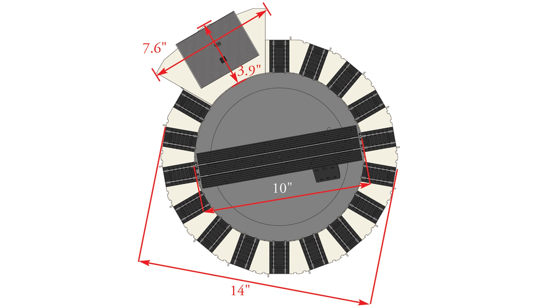 Bachmann 46298 HO Scale DCC Equipped Turntable