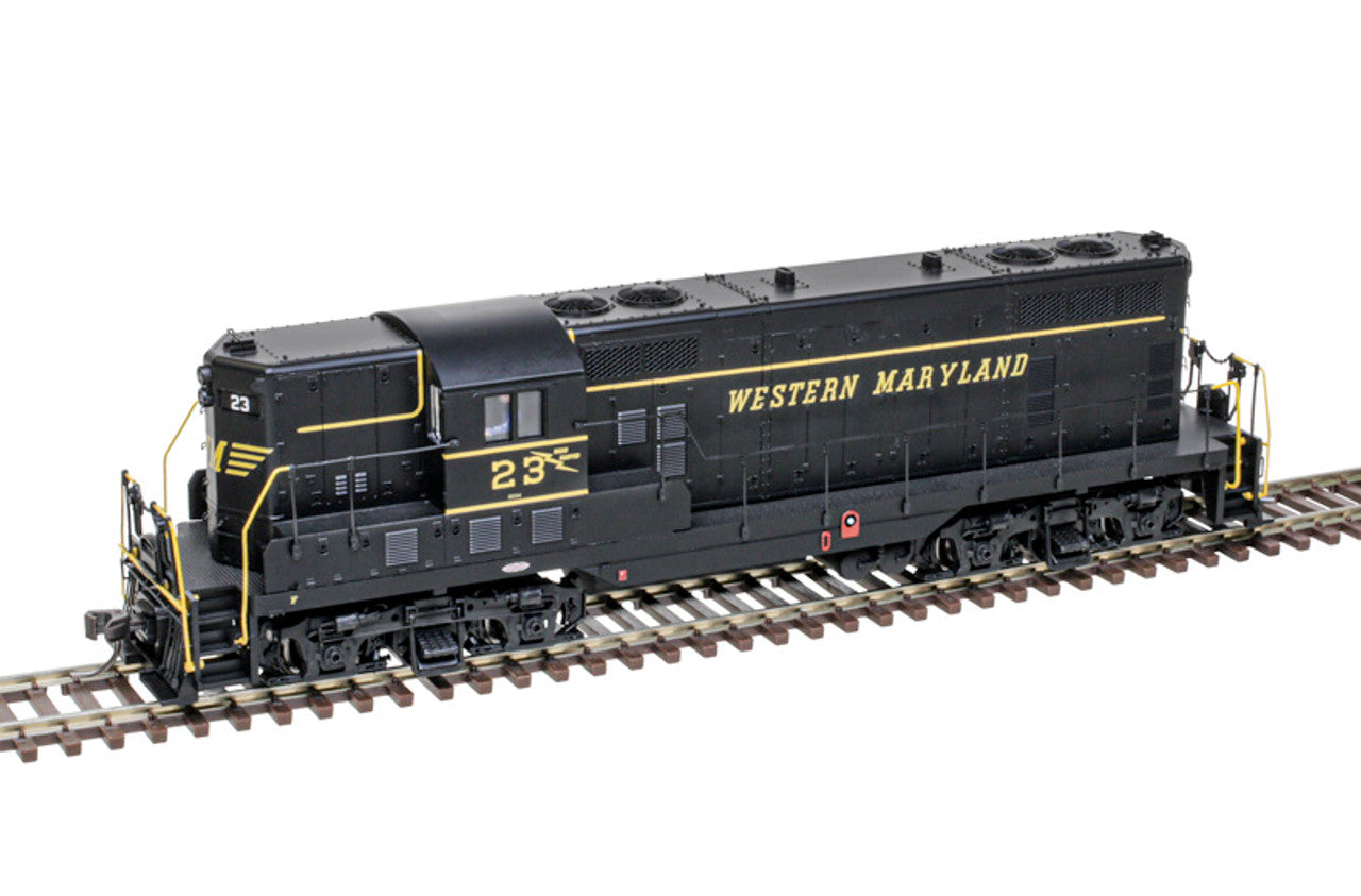 Atlas Classic 10003961 HO Scale GP7 Diesel Locomotive Western Maryland #21 Black/Yellow ESU LokSound