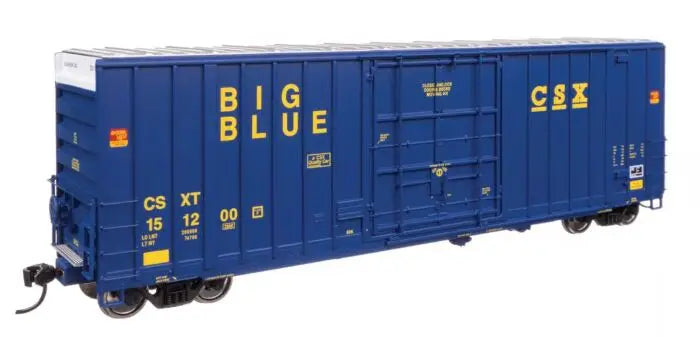 WalthersProto 920-101720 HO Scale 50' Gunderson Hi-Cube Paper Service Box Car CSX CSXT #151200 Big Blue
