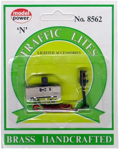 Model Power 8562 N Scale 3-Way Traffic Light, Brass Parts