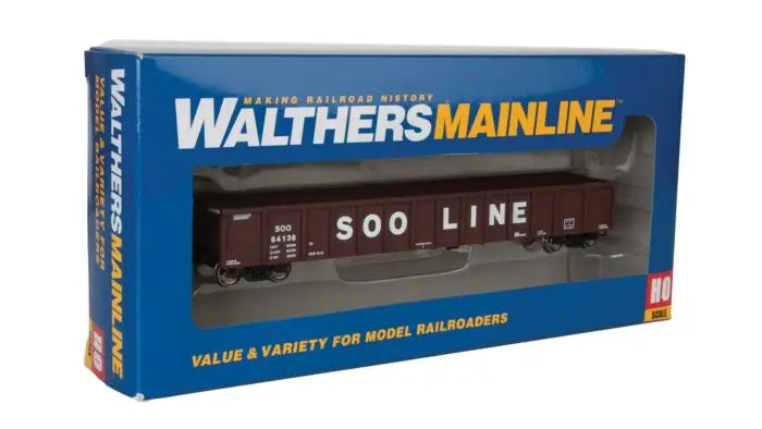 WalthersMainline 910-6232 HO Scale 53' Railgon Gondola SOO Line #64136