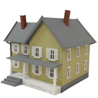 Model Power 781 HO Scale Light Brown and Gray Home, Jackson's House