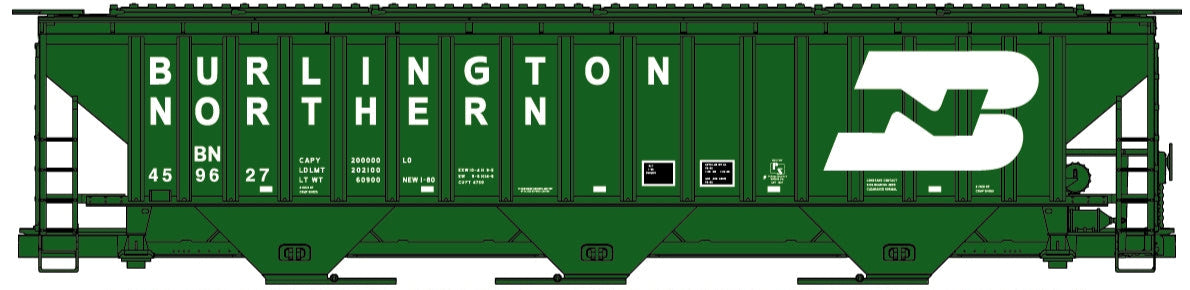 Accurail 8133 HO Scale Pullman Standard Covered Hopper Burlington Northern BN #459627 KIT