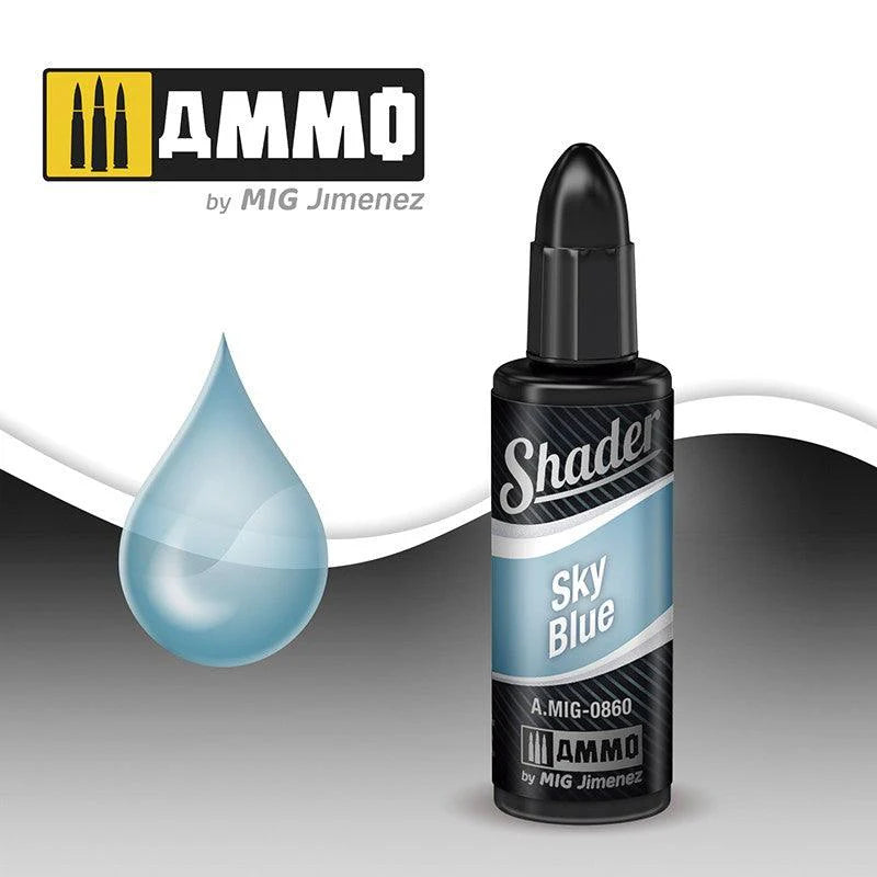 Ammo by MIG 860 MULTI Scale Sky Blue Shader Modeling Paint (10mL e)