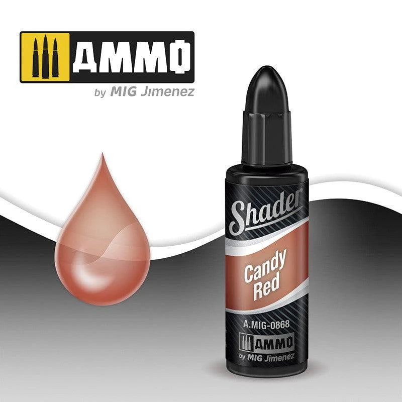 Ammo by MIG 868 MULTI Scale Candy Red Shader Modeling Paint (10mL e)