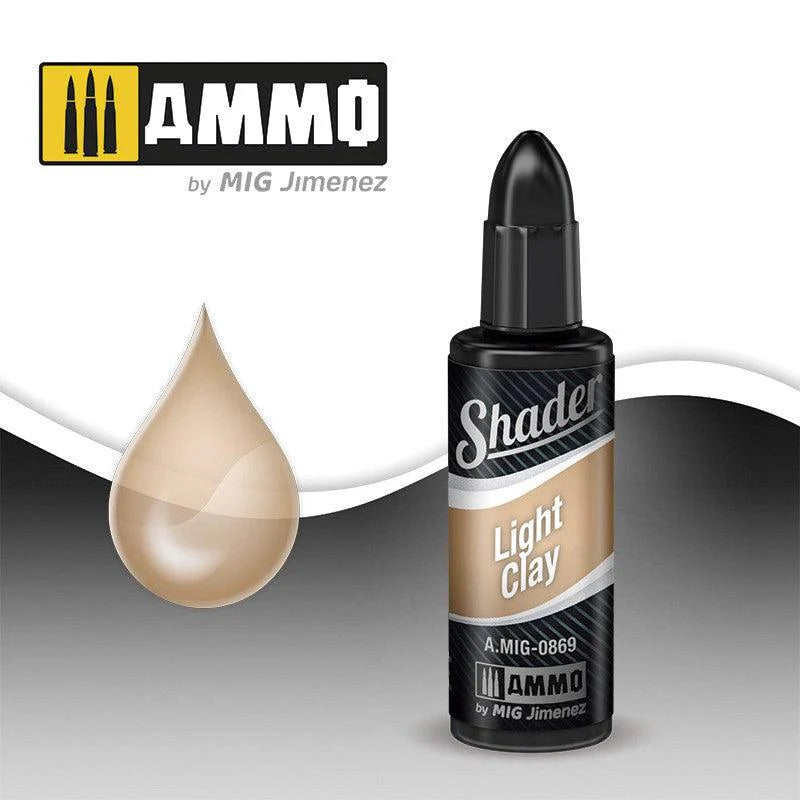 Ammo by MIG 869 MULTI Scale Light Clay Shader Modeling Paint (10mL e)