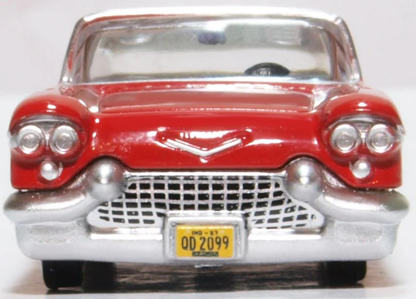 Oxford Diecast 87CE57002 HO Scale 1957-1965 Cadillac Eldorado Brougham - Assembled, Dakota Red