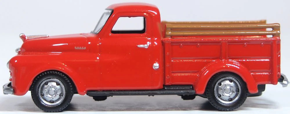 Oxford Diecast 87DP48001 HO Scale 1948 Dodge B-1B Pickup Truck - Assembled, Red