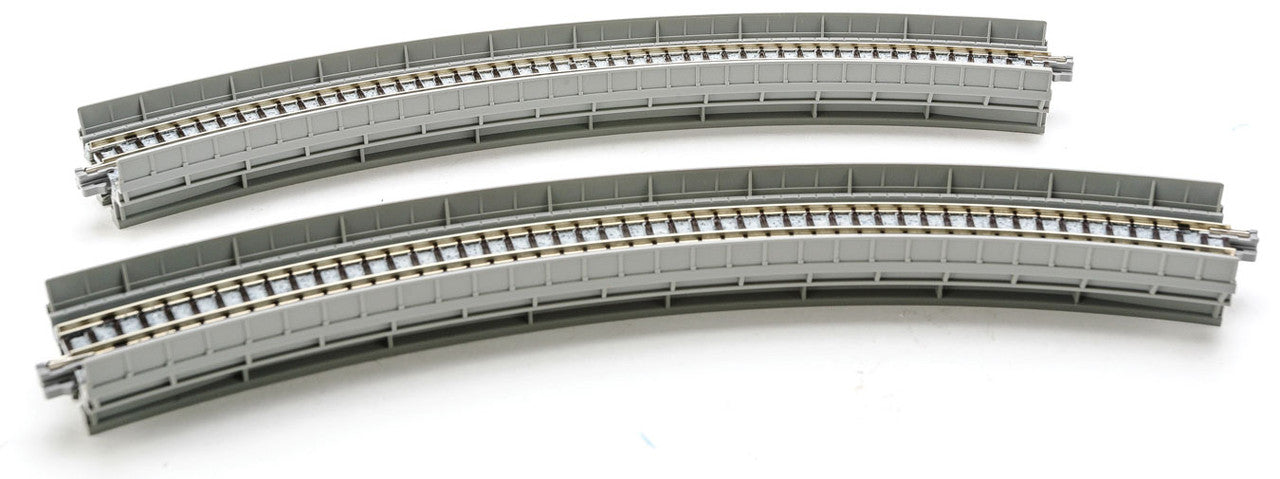 KATO 20-520 N Scale Single Track Curved Viaduct R12 3/8" 45D (2 pcs)